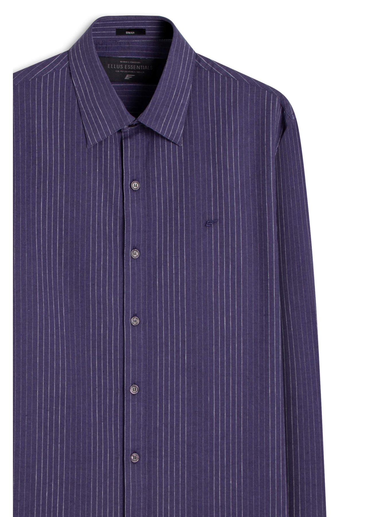 Camisa Linho Blend Earth Slim Anatomic Marinho