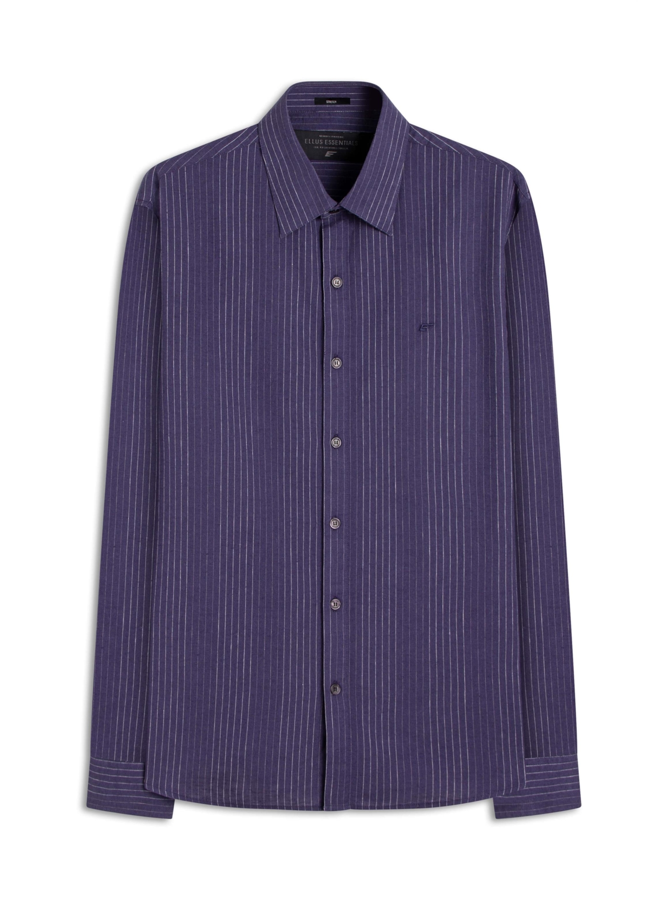 Camisa Linho Blend Earth Slim Anatomic Marinho
