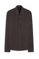 Camisa Linho Blend Fenis Classic Anatomic Dark Navy