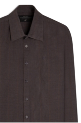 Camisa Linho Blend Fenis Classic Anatomic Dark Navy