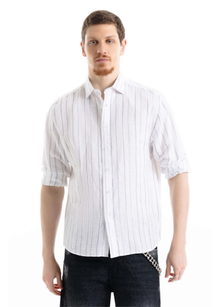Camisa Linho Blend  Grove Bege