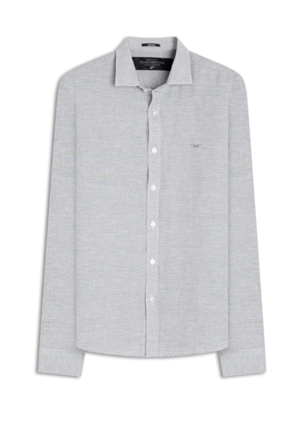 Camisa Linho Blend Haia New Italian Cinza