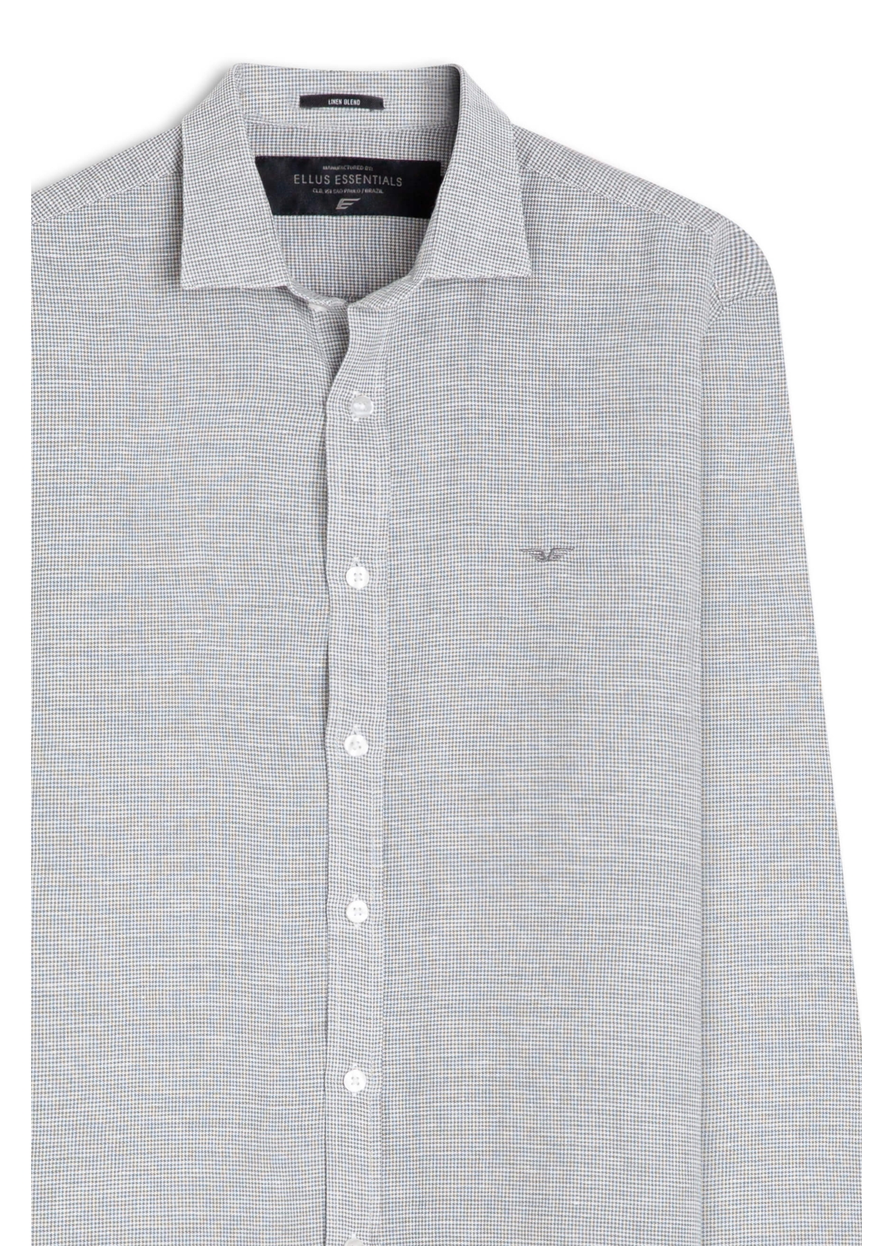 Camisa Linho Blend Haia New Italian Cinza