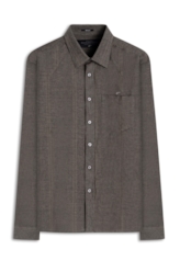 Camisa Linho Blend Houston Irish Verde Escuro