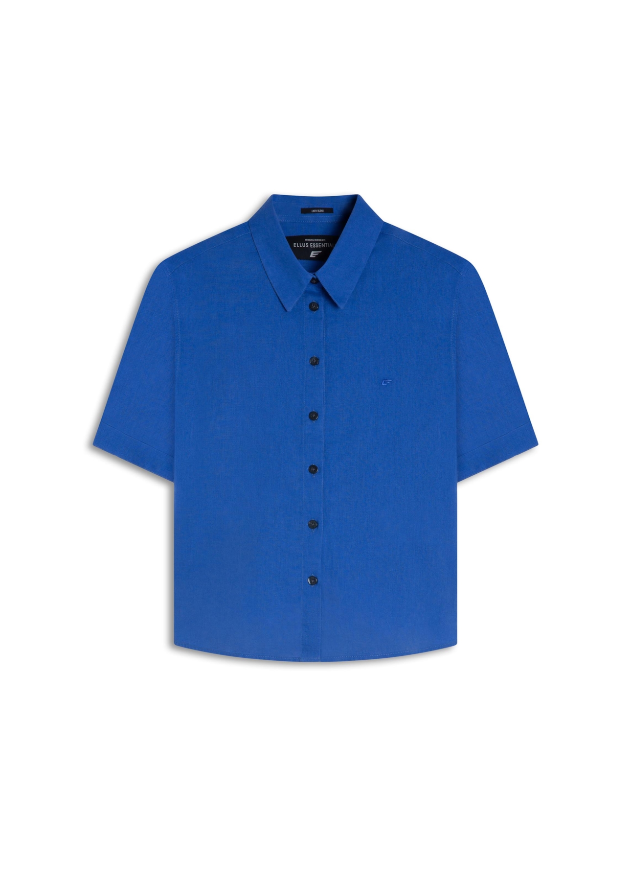 Camisa Linho Blend Loose Azul Bic