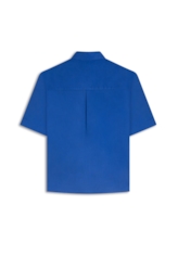 Camisa Linho Blend Loose Azul Bic