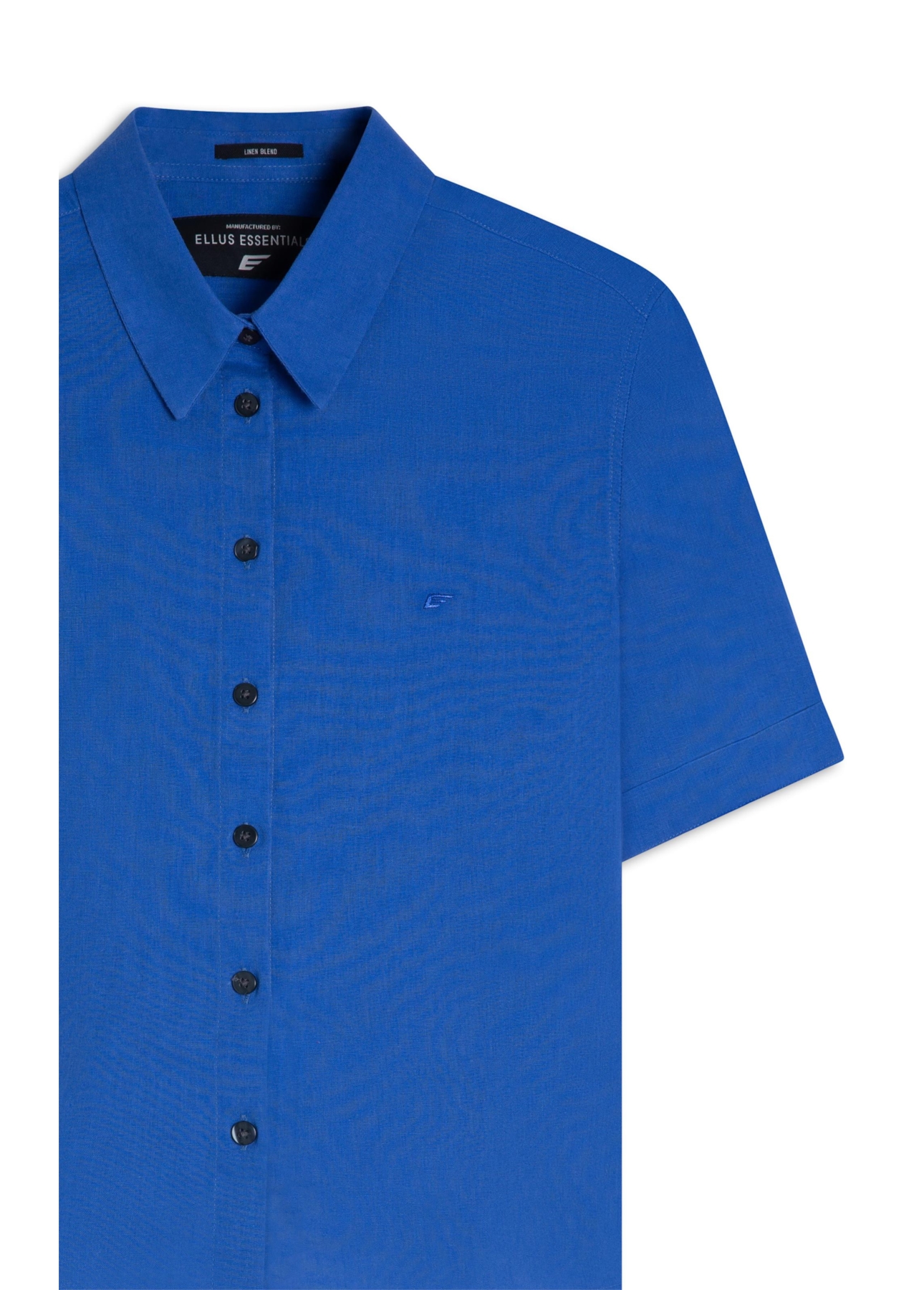 Camisa Linho Blend Loose Azul Bic