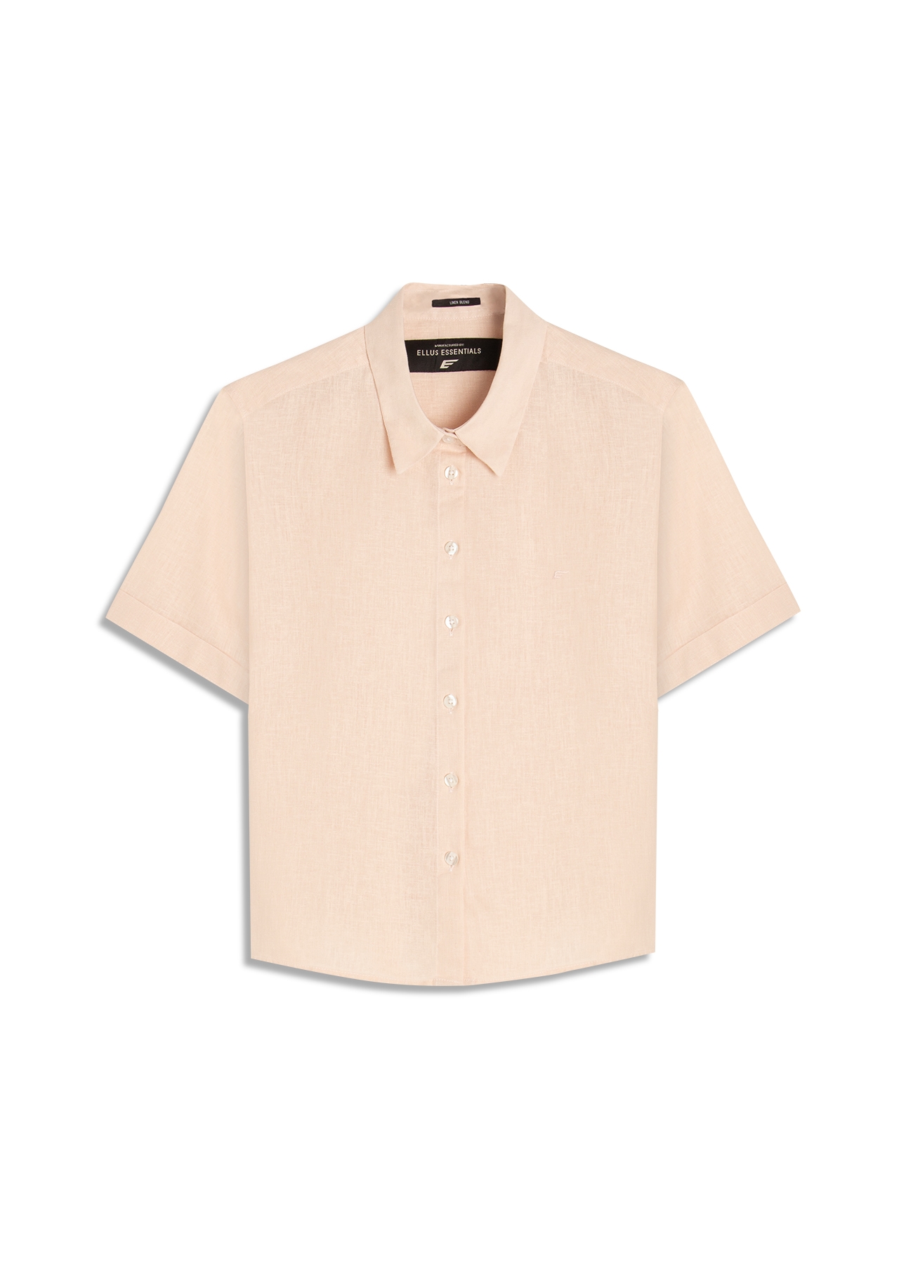 Camisa Linho Blend Loose Nude