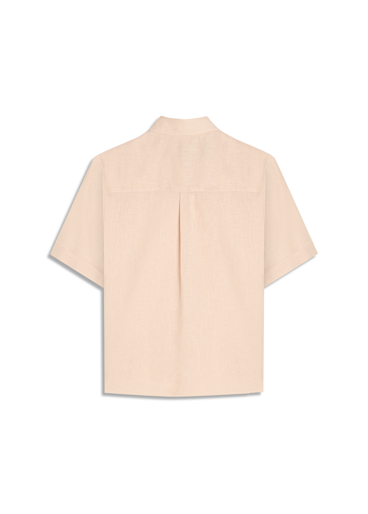 Camisa Linho Blend Loose Nude