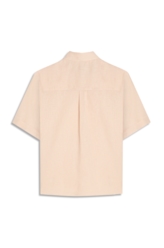 Camisa Linho Blend Loose Nude