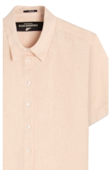 Camisa Linho Blend Loose Nude