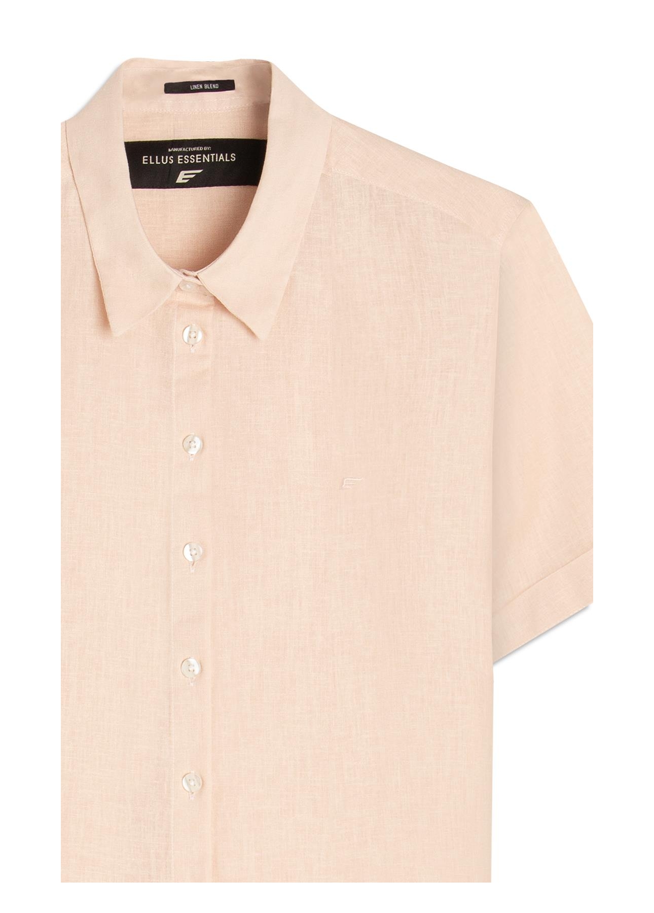 Camisa Linho Blend Loose Nude