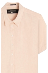 Camisa Linho Blend Loose Nude