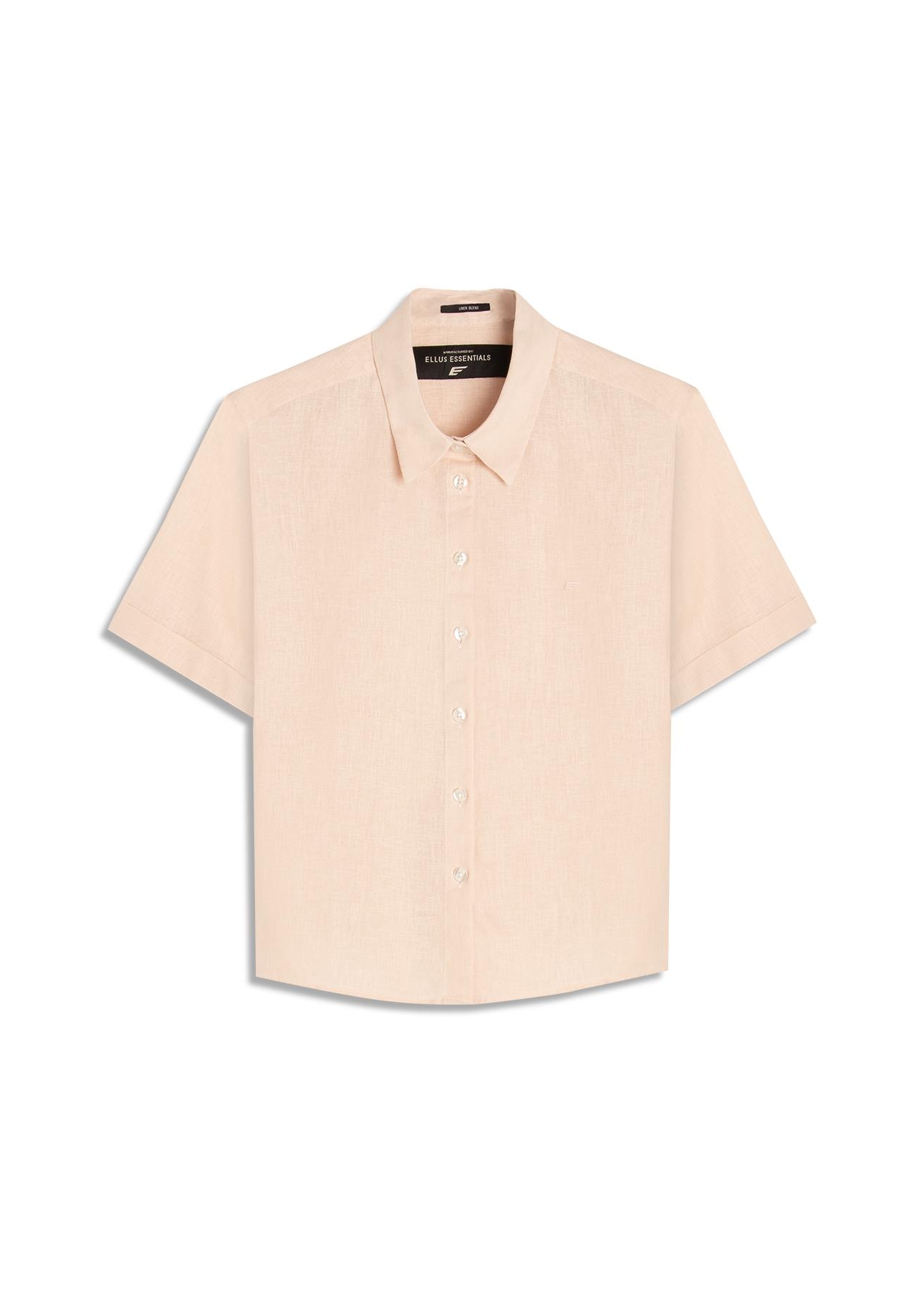 Camisa Linho Blend Loose Nude