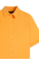 Camisa Linho Blend Loose  Pessego