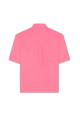Camisa Linho Blend Loose Rosa Gum