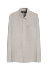 Camisa Linho Blend Macerata Xangai Cinza