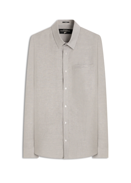 Camisa Linho Blend Macerata Xangai Cinza