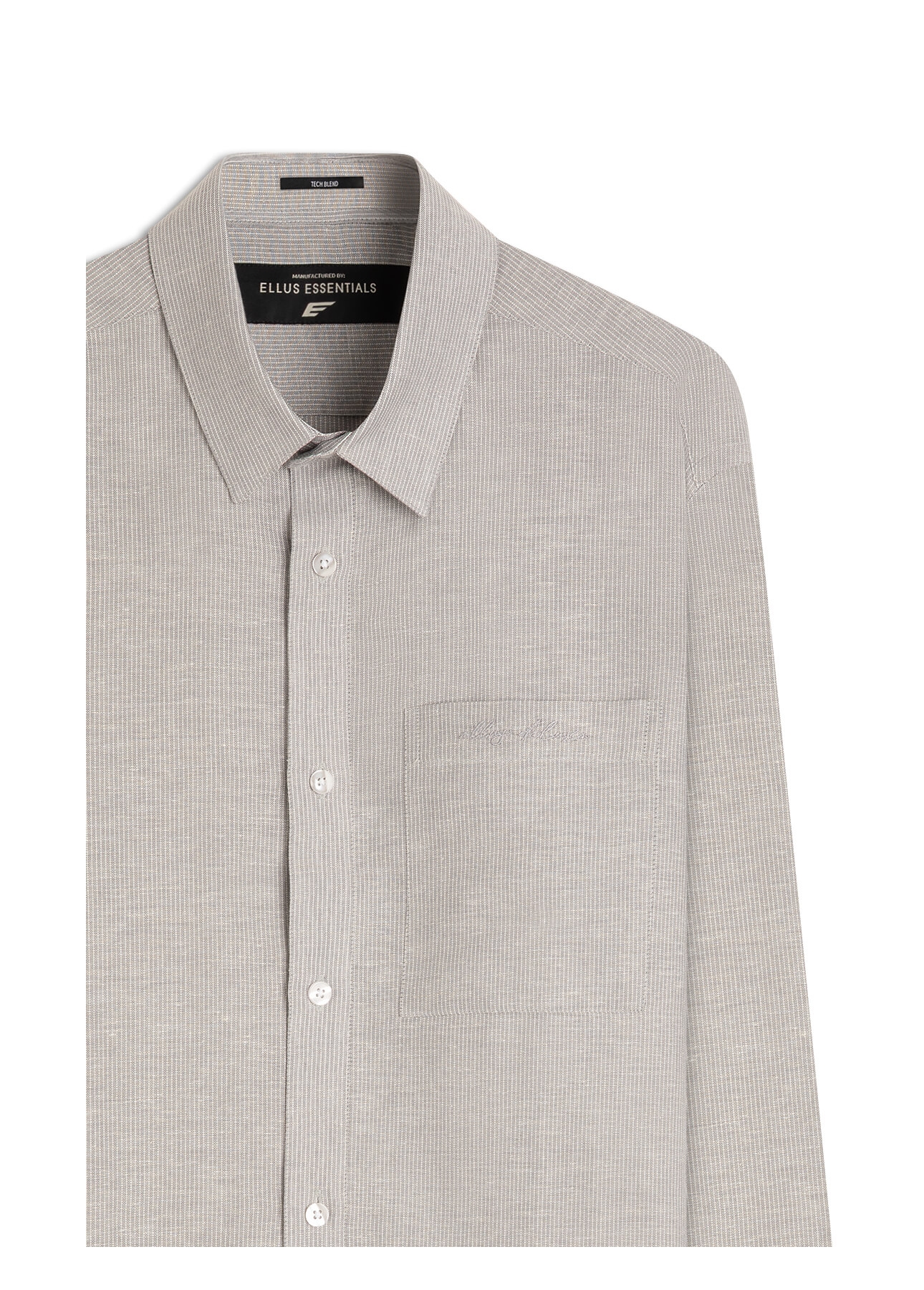 Camisa Linho Blend Macerata Xangai Cinza