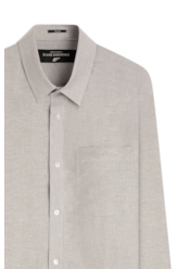 Camisa Linho Blend Macerata Xangai Cinza