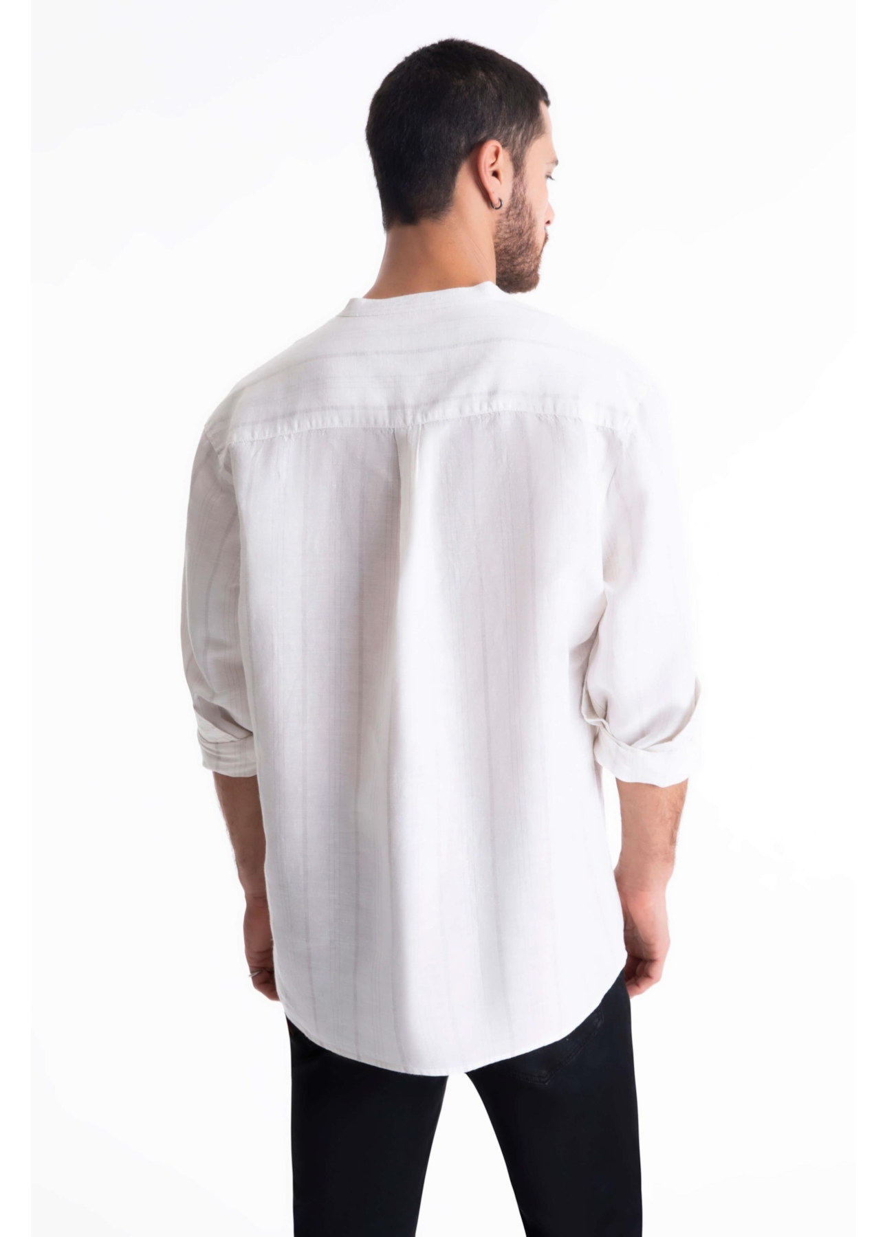 Camisa Linho Blend Malfatti Branco