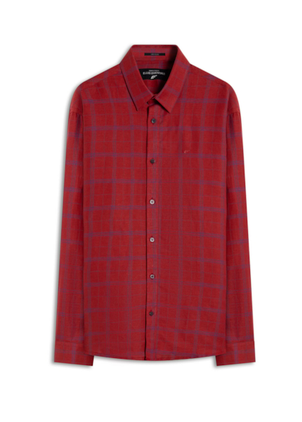 Camisa Linho Blend Mantua Xangai Vermelho