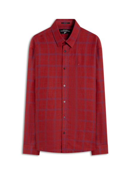 Camisa Linho Blend Mantua Xangai Vermelho