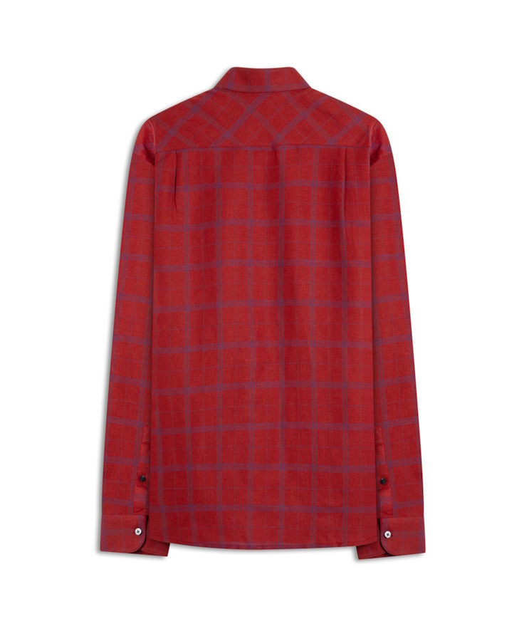 Camisa Linho Blend Mantua Xangai Vermelho