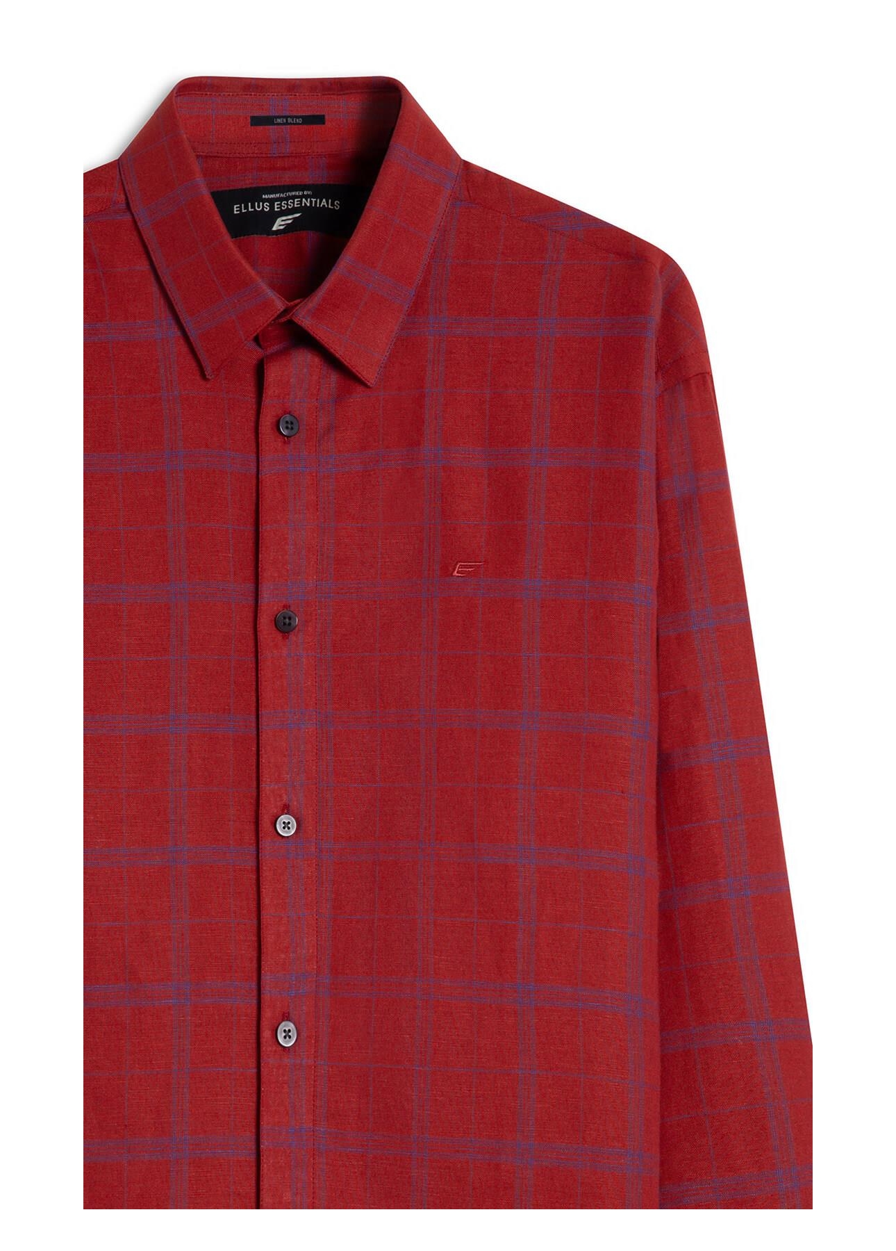 Camisa Linho Blend Mantua Xangai Vermelho