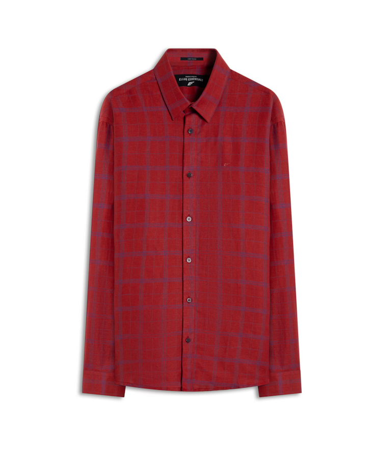 Camisa Linho Blend Mantua Xangai Vermelho
