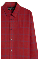 Camisa Linho Blend Mantua Xangai Vermelho
