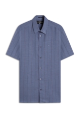 Camisa Linho Blend Muggia Retro Xang Marinho