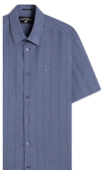 Camisa Linho Blend Muggia Retro Xang Marinho