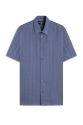 Camisa Linho Blend Muggia Retro Xang Marinho