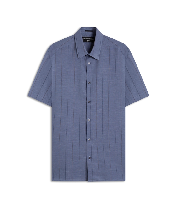 Camisa Linho Blend Muggia Retro Xang Marinho