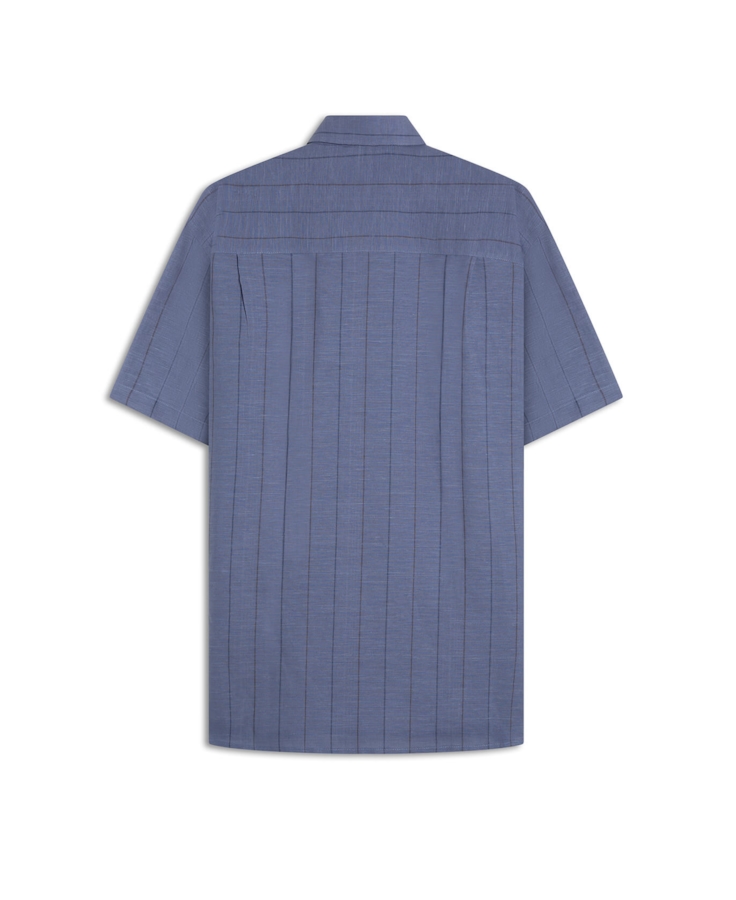 Camisa Linho Blend Muggia Retro Xang Marinho