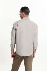 Camisa Linho Blend Olympic Tabaco