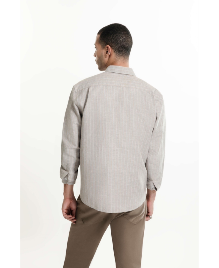 Camisa Linho Blend Olympic Tabaco