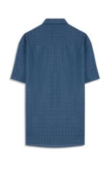Camisa Linho Blend Retro Xang Azul Bic