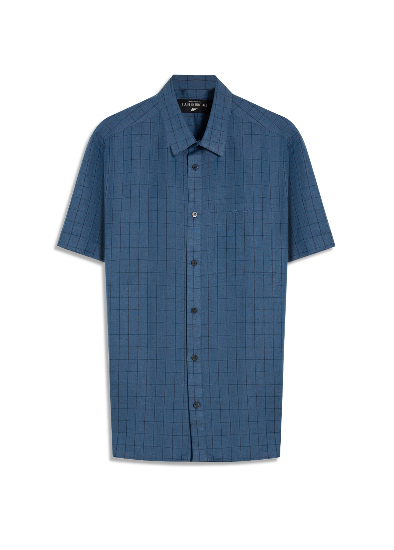 Camisa Linho Blend Retro Xang Azul Bic