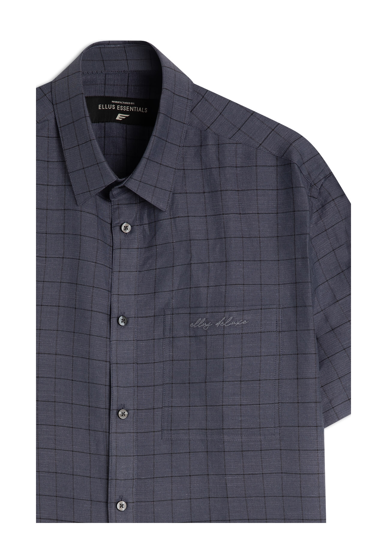 Camisa Linho Blend Retro Xang Dark Navy