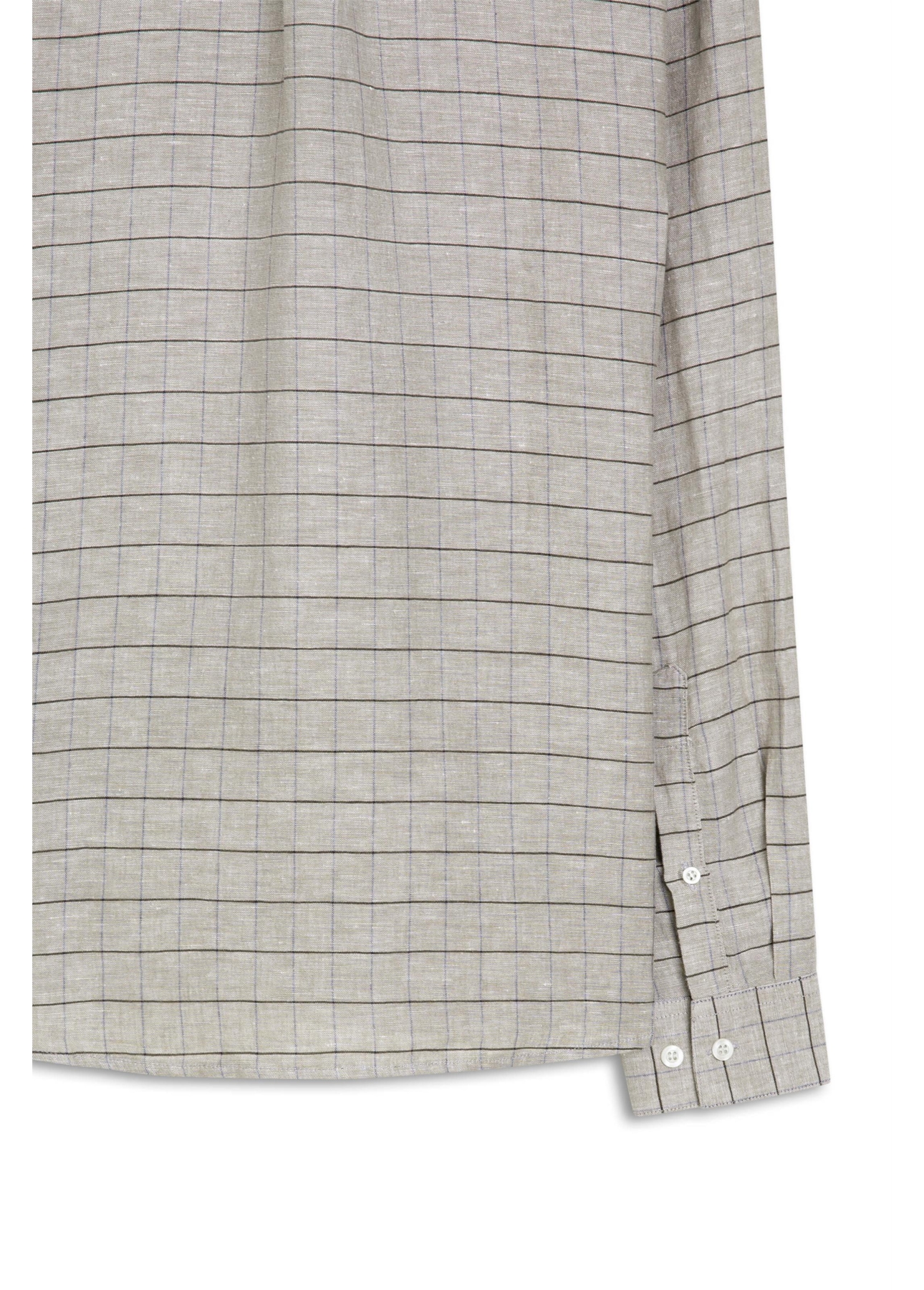 Camisa Linho Blend Ruoshu Classic Italian Mouse Cinza
