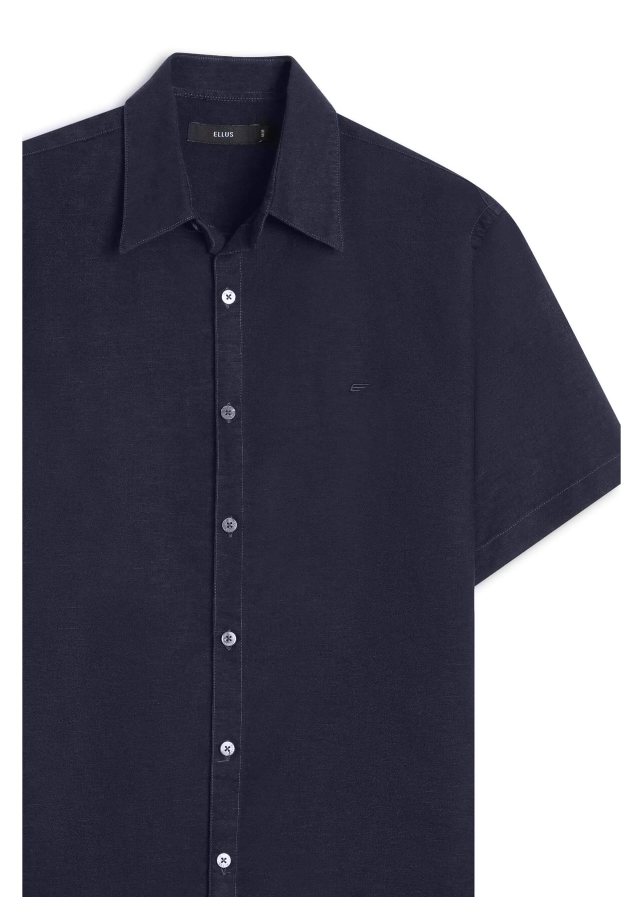 Camisa Linho Blend Surf Ellus Azul Jeans