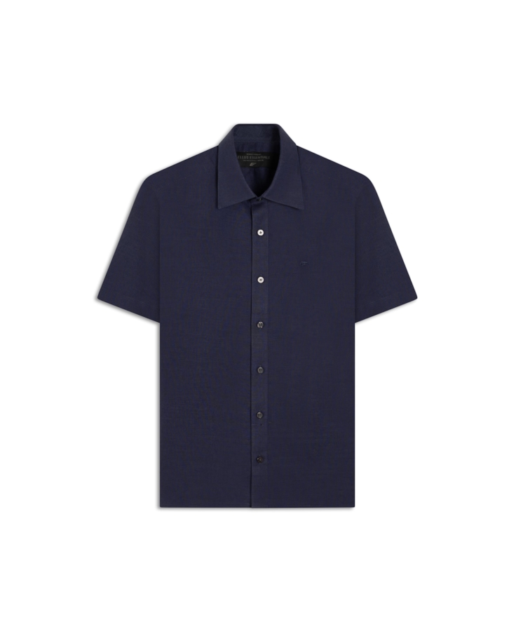 Camisa Linho Blend Surf Ellus Purple Blue