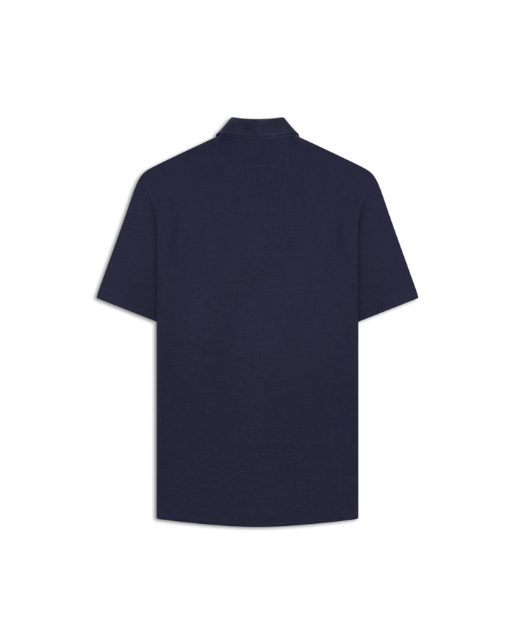 Camisa Linho Blend Surf Ellus Purple Blue