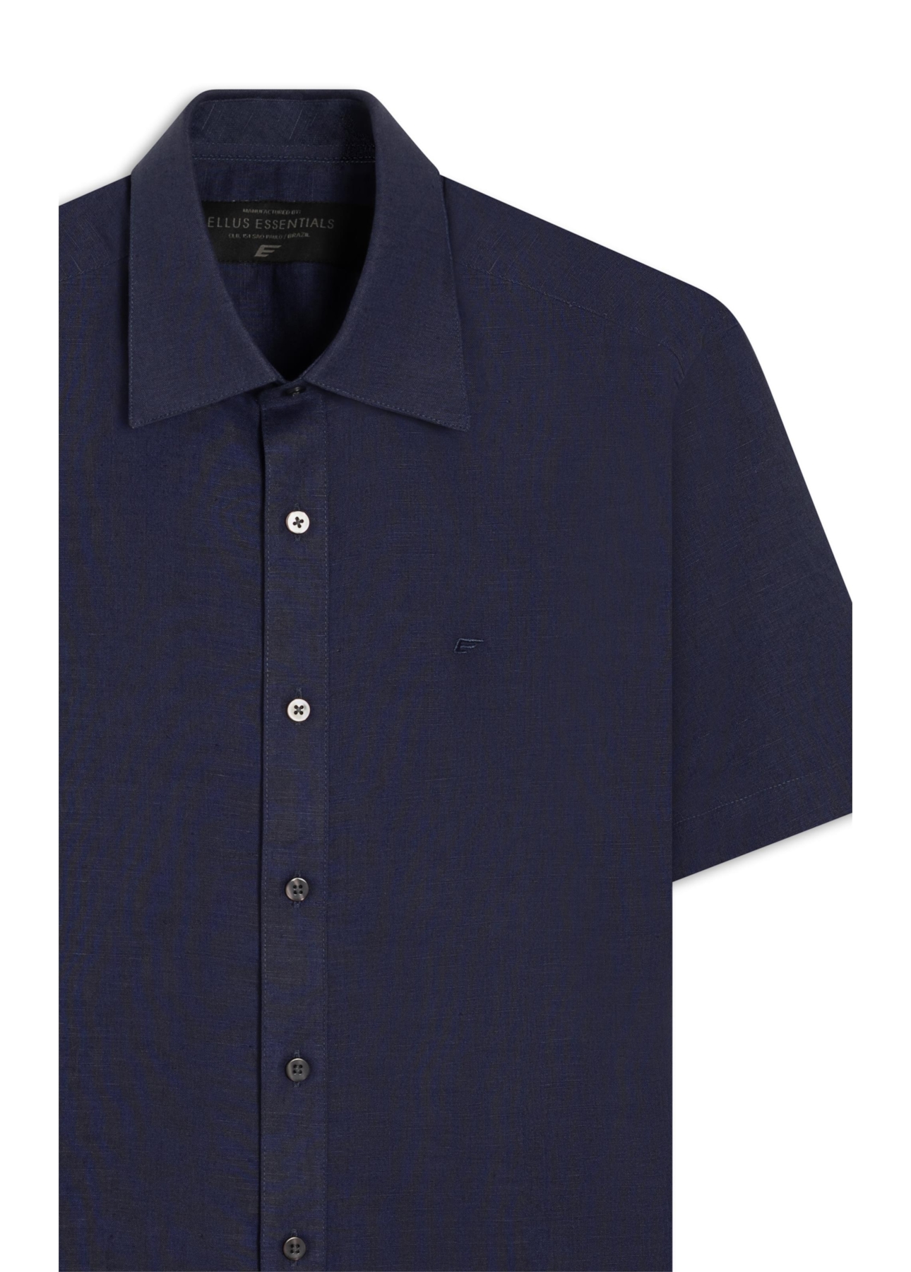 Camisa Linho Blend Surf Ellus Purple Blue