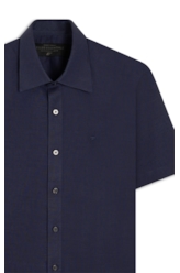 Camisa Linho Blend Surf Ellus Purple Blue
