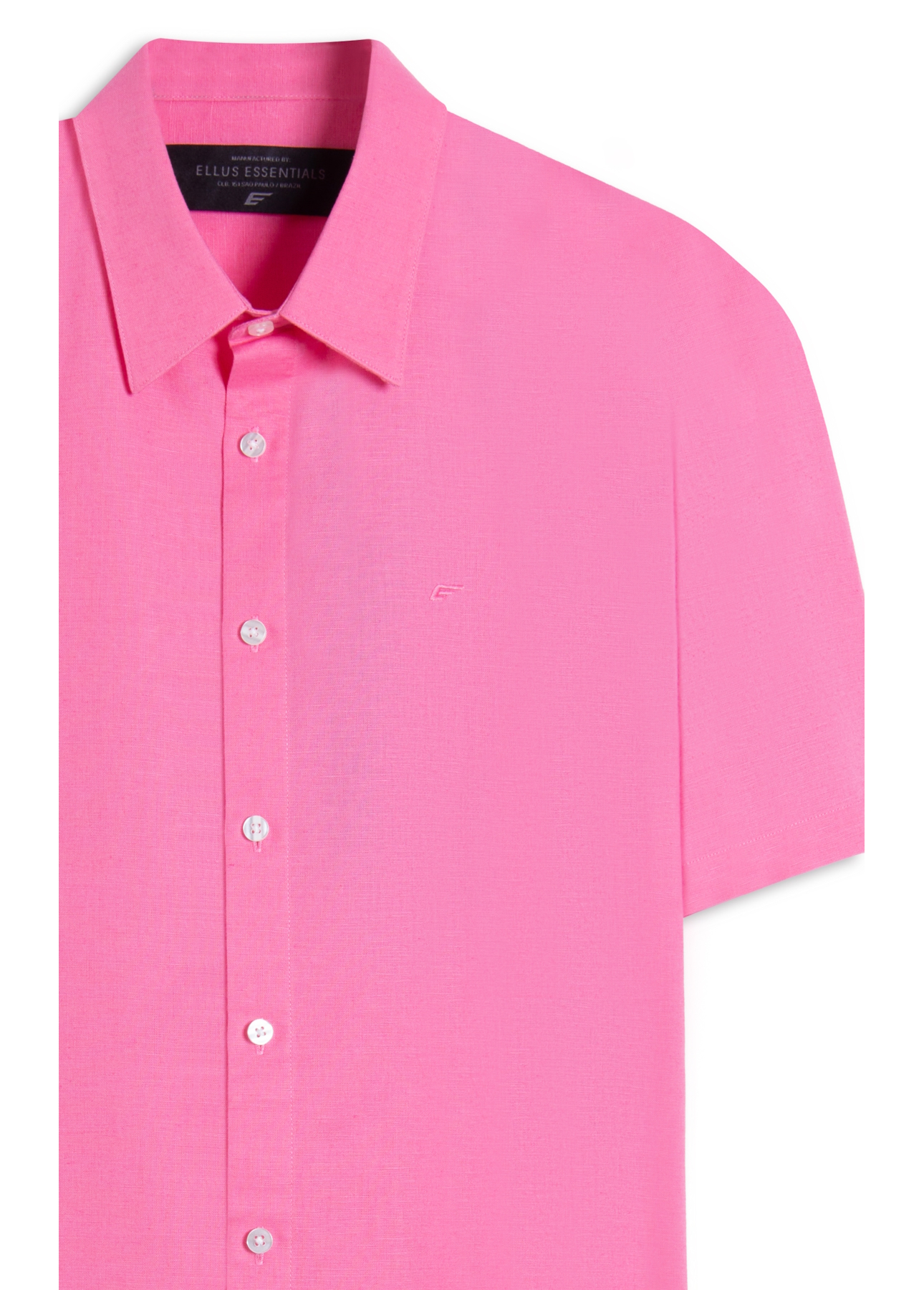 Camisa Linho Blend Surf Ellus Rosa