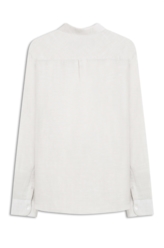 Camisa Linho Blend Volpi Button Down Cinza