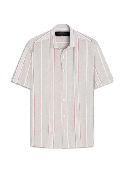 Camisa Linho  Blend Wilie Surf New Italian Areia